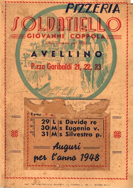 Un calendario del 1948 della Pizzeria  Soldatiello.jpg